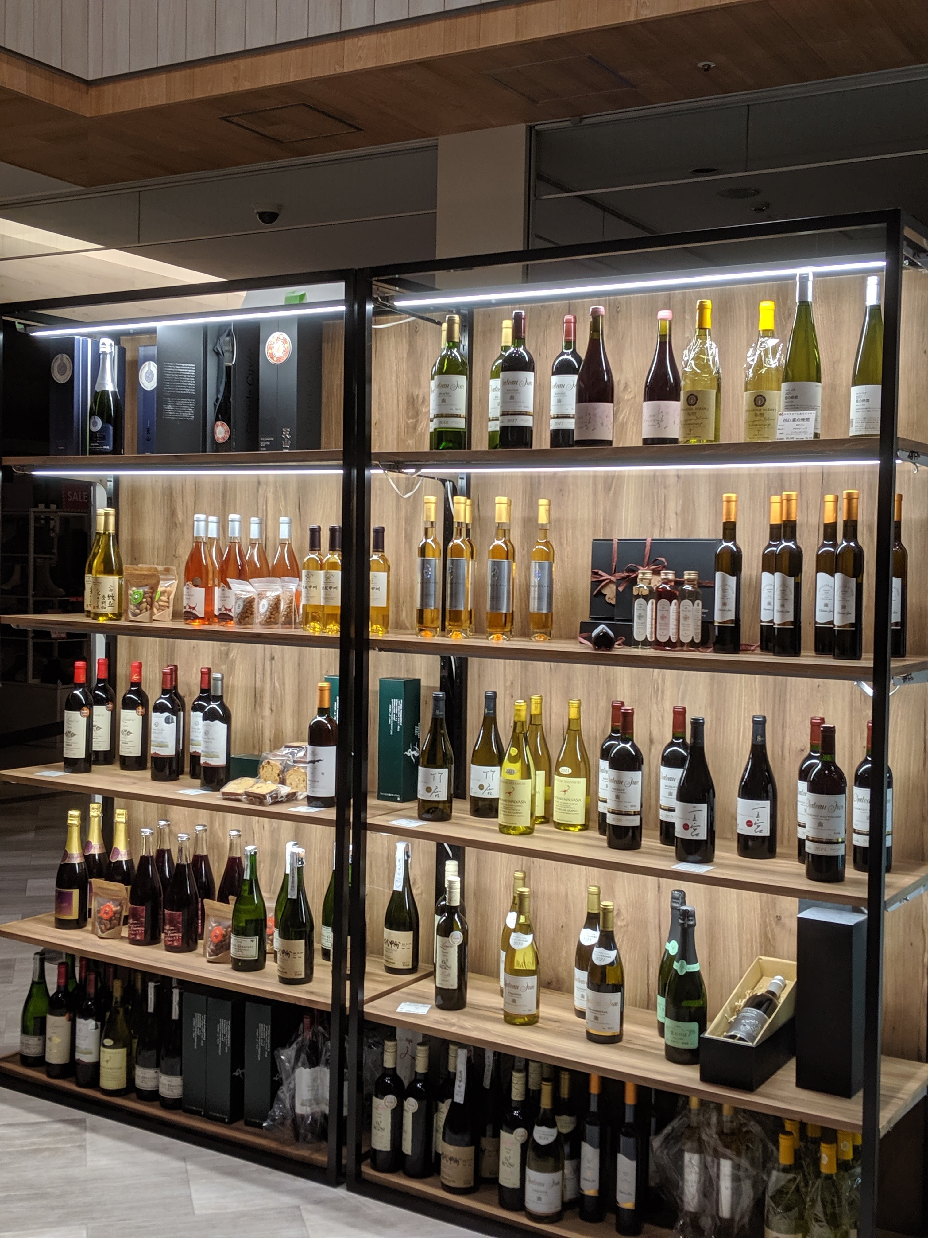 イベントでのお酒の陳列