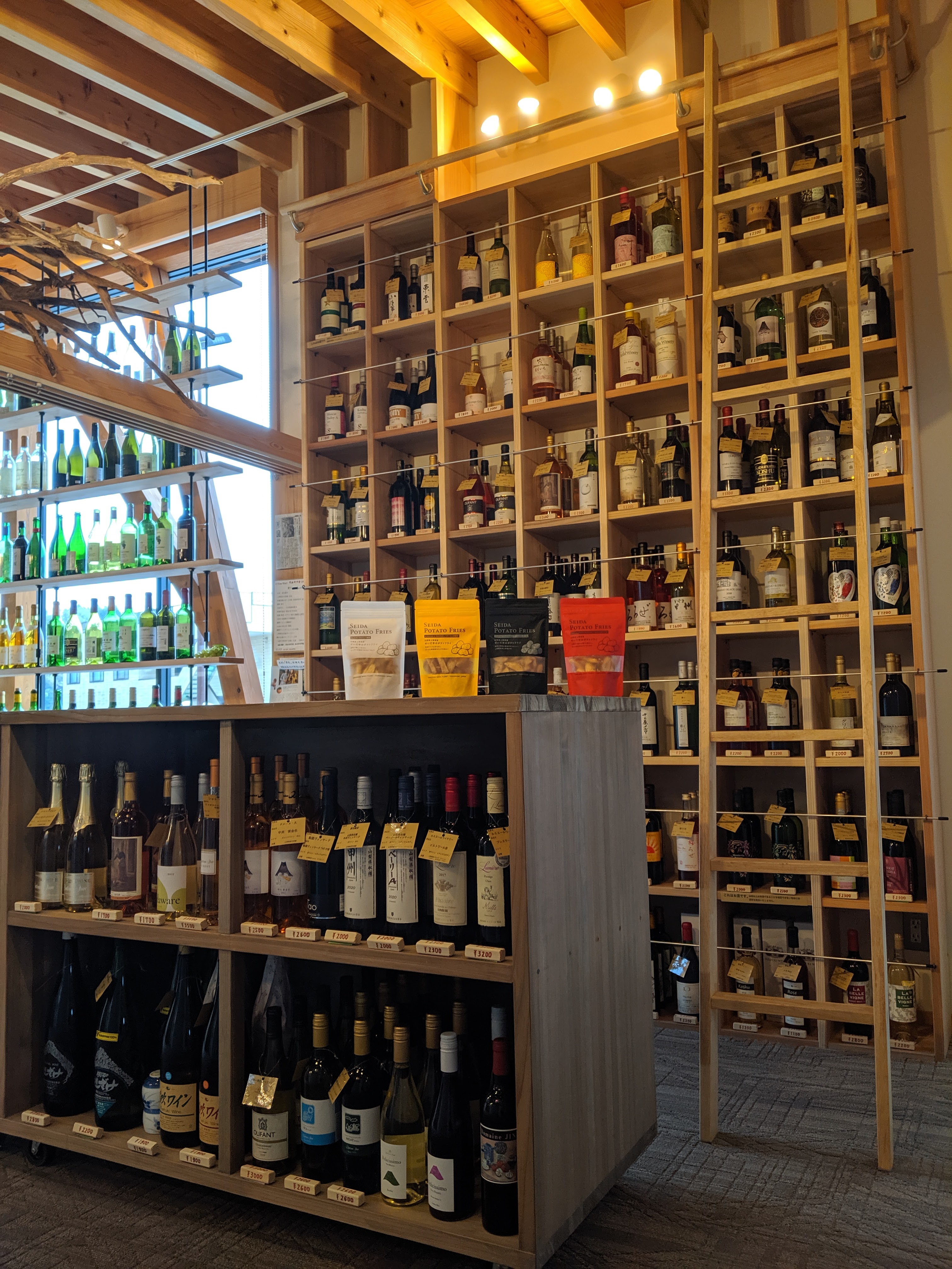 豊富な酒類の品揃え